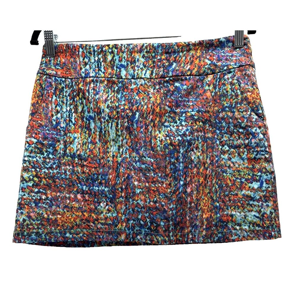 Attyre New York Skort 6‎ Artsy Golf Tennis Pickleball Stretch Colorful Pockets